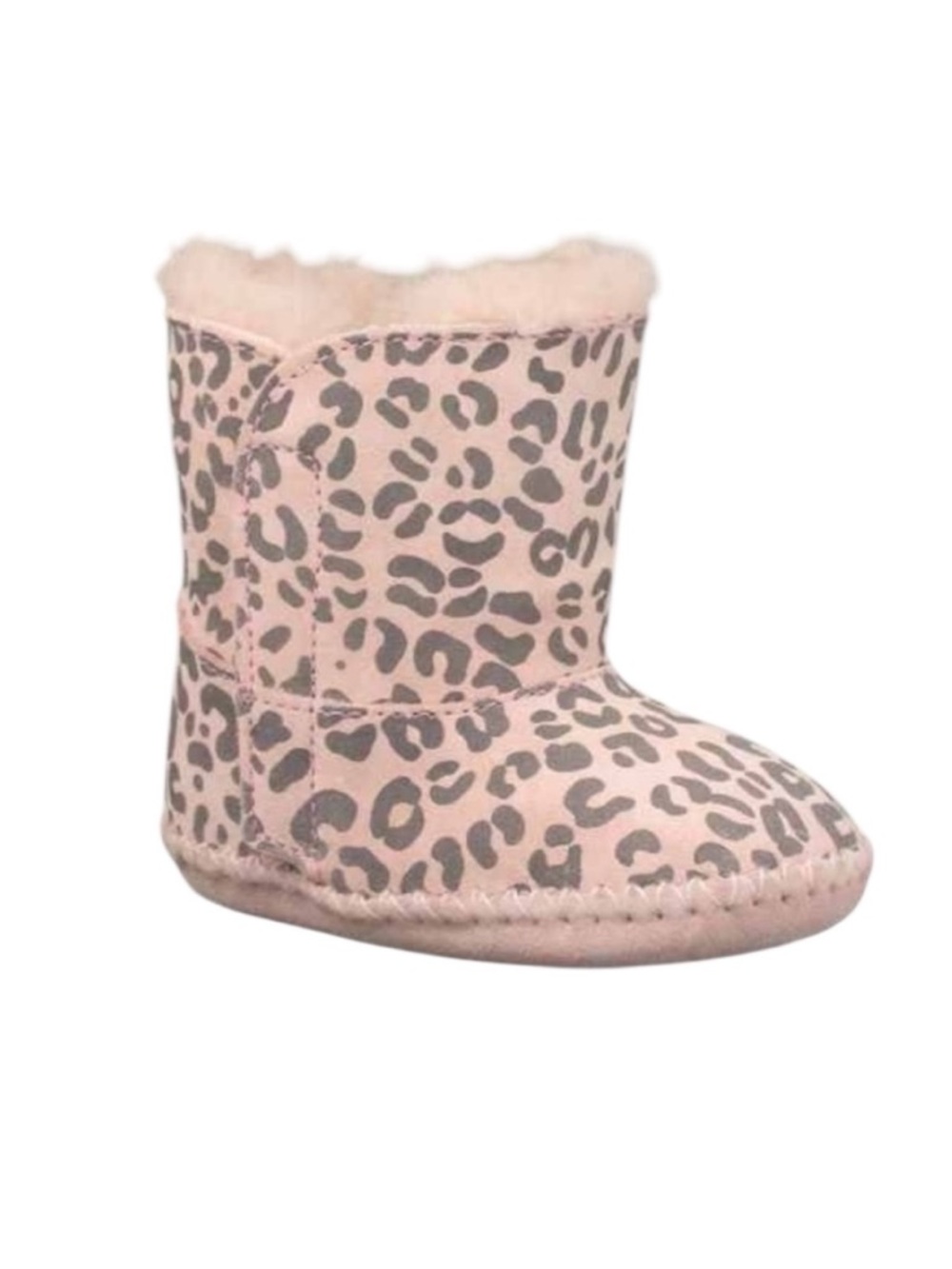 Like NEW UGG PINK CASSIE LEOPARD ANIMAL PRINT BOOTS / BOOTIES Small 6-12 months